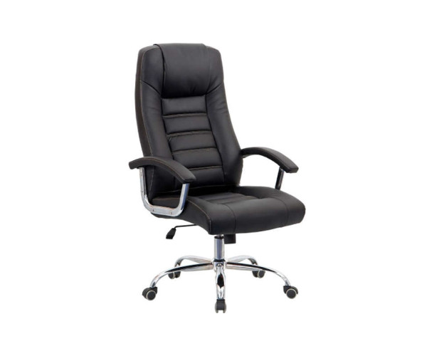 A8600 ΜΑΥΡO PU ΠΟΛΥΘΡΟΝΑ ΓΡΑΦΕΙΟΥ 65Χ64Χ45.5-111.5/54.5-121.5εκ.